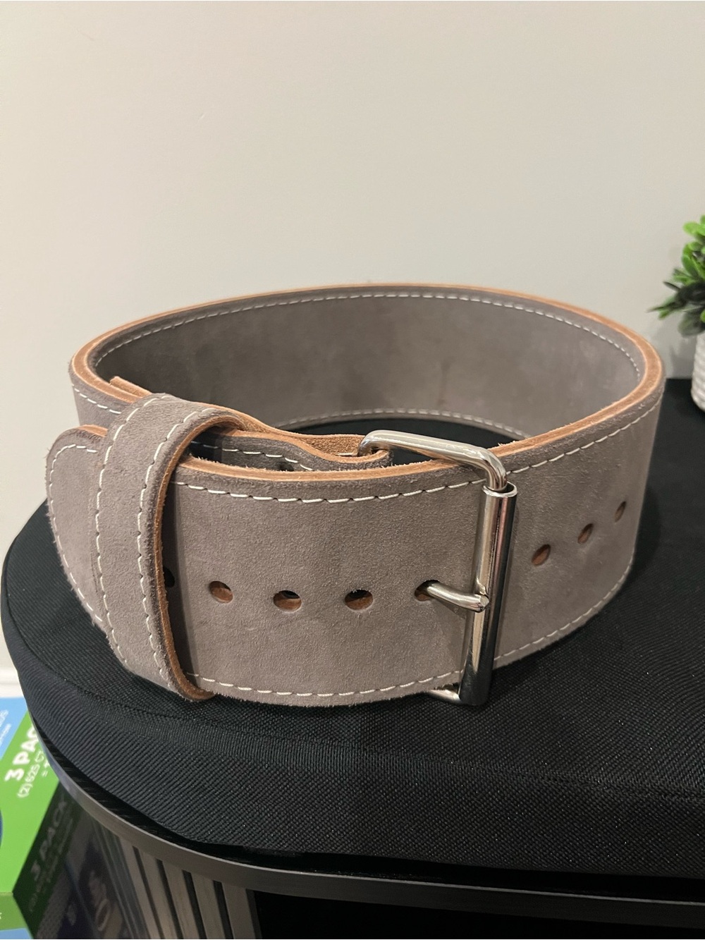 Pioneer Fitness 10mm Thick - Double Suede Powerlifting Belt - Medium (31-40)